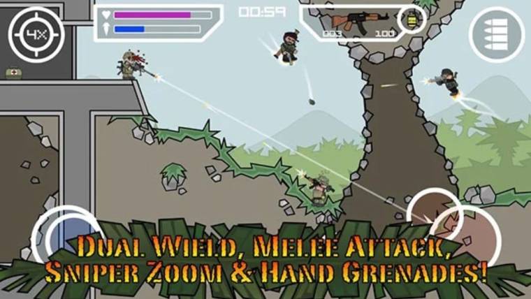 Doodle Army Mini Militia 2 Mod Apk